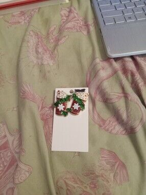 Women's Holiday Christmas Coffee Earrings